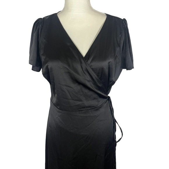 Baltic Born Black Wrap Dress - Picture 6 of 8